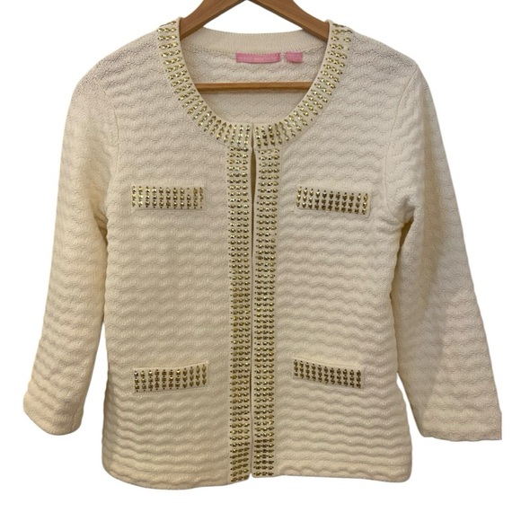 Michael Simon Studio Womens White Blazer Jacket - Picture 5 of 8